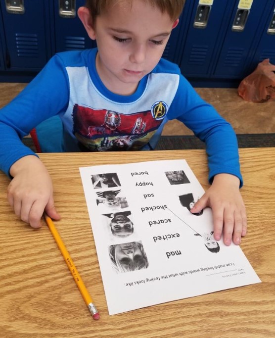 Child participating in Pete's Lesson Plans